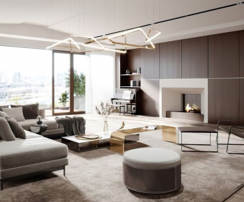 Post Modern Style A Living Room-ID:366654641