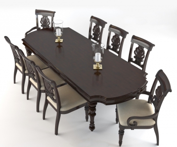 New Classical Style Dining Table And Chairs-ID:258325123