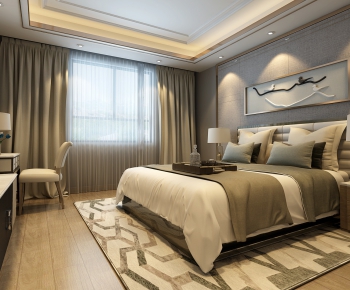 New Chinese Style Bedroom-ID:625179661