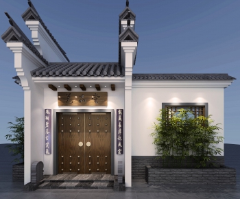 New Chinese Style Facade Element-ID:336305774