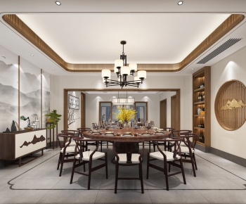 New Chinese Style Dining Room-ID:269033289