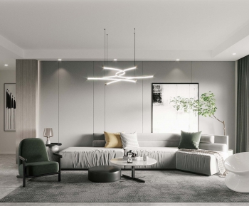 Modern A Living Room-ID:791443788