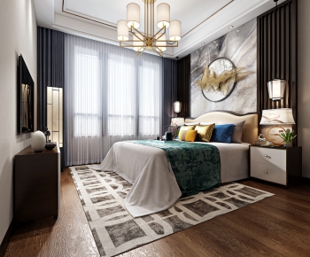 New Chinese Style Bedroom-ID:868731428