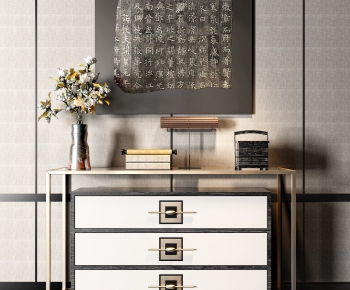 New Chinese Style Side Cabinet/Entrance Cabinet-ID:174304863