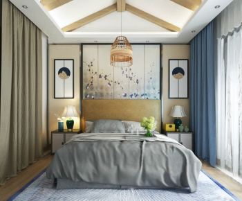 New Chinese Style Bedroom-ID:576321458