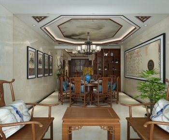 New Chinese Style Dining Room-ID:930126221