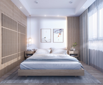 Japanese Style Bedroom-ID:878912244