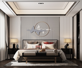 New Chinese Style Bedroom-ID:403261855