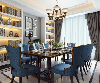 American Style Dining Room-ID:282543464