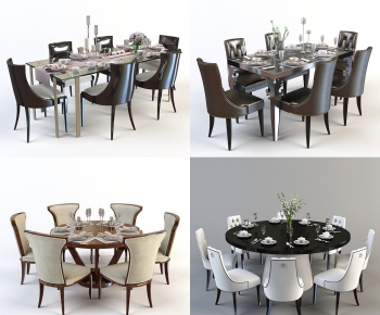 European Style Dining Table And Chairs-ID:204102667