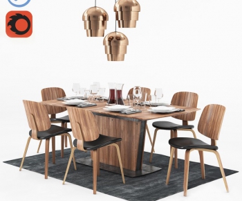 Modern Dining Table And Chairs-ID:673496865