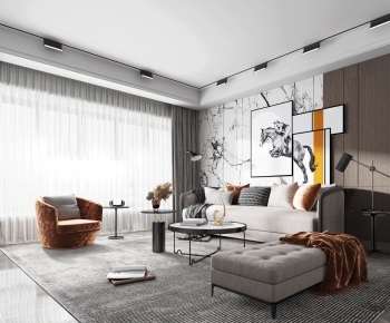 Modern A Living Room-ID:204566756