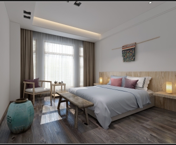 Nordic Style New Chinese Style Bedroom-ID:327046121