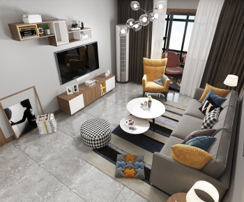 Modern A Living Room-ID:326794892