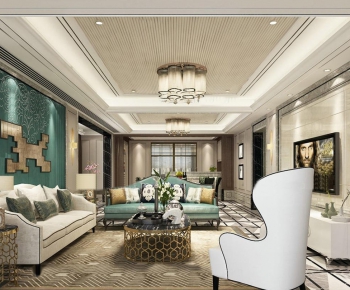 American Style A Living Room-ID:372555119