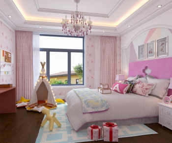 Simple European Style Girl's Room Daughter's Room-ID:952248371
