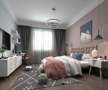 Nordic Style Girl's Room Daughter's Room-ID:420325492