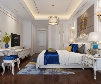 Simple European Style Bedroom-ID:341459531