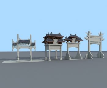 Chinese Style Building Component-ID:182987582