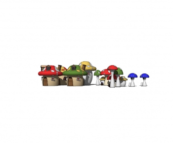 现代儿童蘑菇屋-ID:869621948