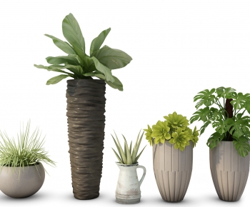 Modern Potted Green Plant-ID:564949665