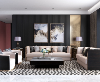 Simple European Style Sofa Combination-ID:518646973