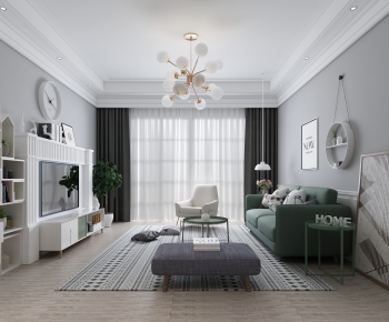 Nordic Style A Living Room-ID:325377871