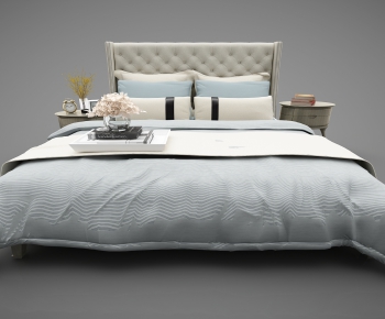 Modern Double Bed-ID:205980524