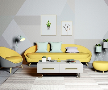 Nordic Style Sofa Combination-ID:697814632