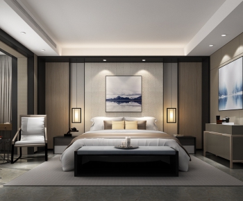 New Chinese Style Bedroom-ID:842895647