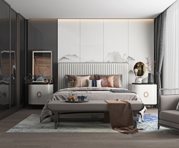 New Chinese Style Bedroom-ID:293262211