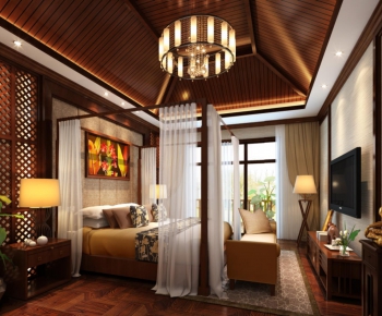 Southeast Asian Style Bedroom-ID:403509299