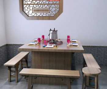 New Chinese Style Dining Table And Chairs-ID:796231175