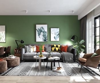 Nordic Style A Living Room-ID:543648727