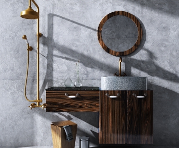 Nordic Style Bathroom Cabinet-ID:226600538