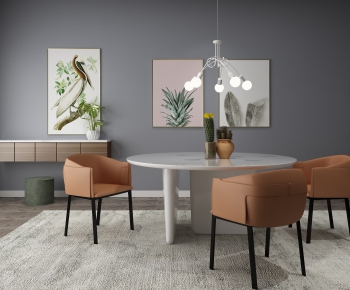 Nordic Style Dining Table And Chairs-ID:502082655