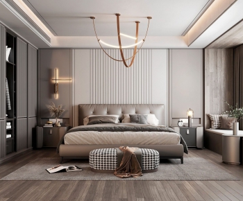 Modern Wabi-sabi Style Bedroom-ID:661331986