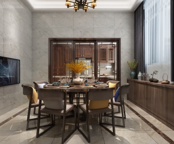 New Chinese Style Dining Room-ID:632851114