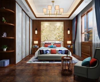 New Chinese Style Bedroom-ID:238508919