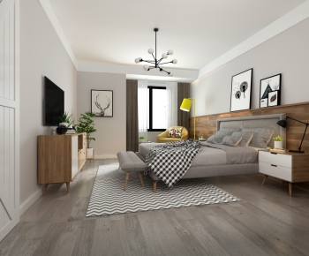 Nordic Style Bedroom-ID:957975735