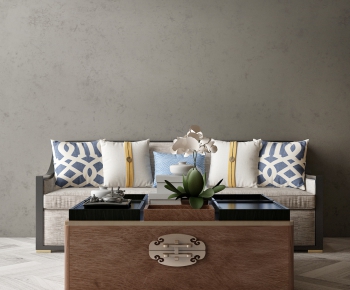New Chinese Style A Sofa For Two-ID:572526324