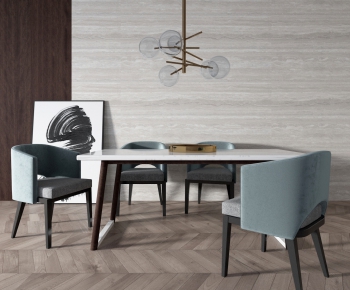 Modern Dining Table And Chairs-ID:446854357