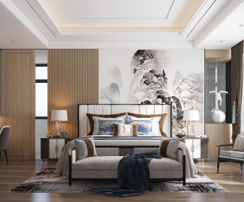 New Chinese Style Bedroom-ID:486271622