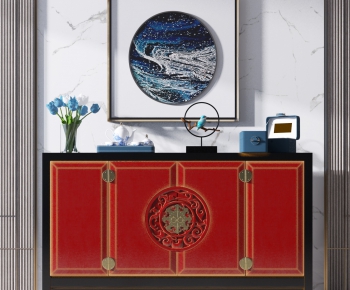 New Chinese Style Side Cabinet/Entrance Cabinet-ID:829988972