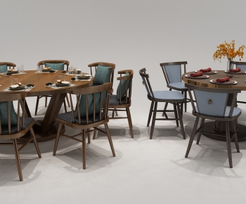 New Chinese Style Dining Table And Chairs-ID:207396811