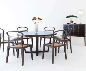 New Chinese Style Dining Table And Chairs-ID:121240672