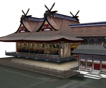 Japanese Style Ancient Architectural Buildings-ID:990006687