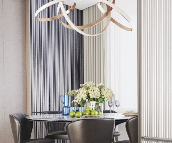 Modern Dining Table And Chairs-ID:570865541