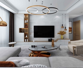 Modern A Living Room-ID:111869745