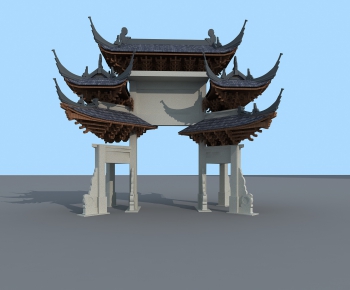 Chinese Style Building Component-ID:179298467